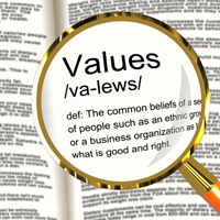 values in business